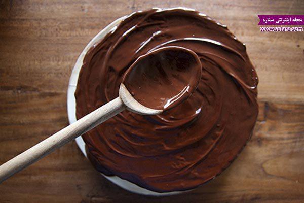 طرز تهیه گاناش شکلاتی یا خامه شکلاتی برای تزیین کیک